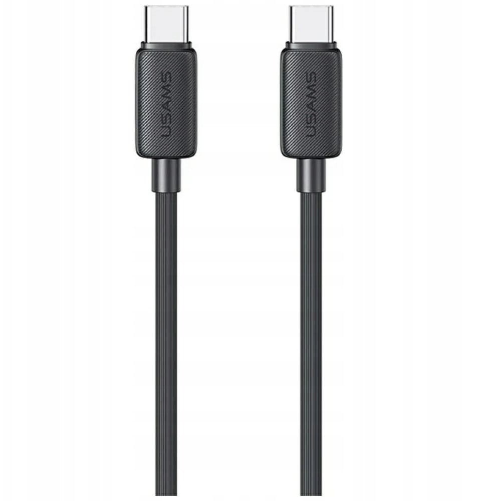 Kabel USB Usams USB-C - USB-C 1 m Czarny