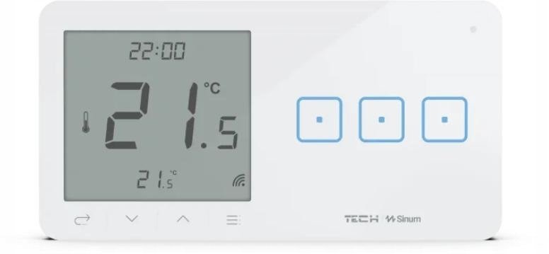 Przewodowy włącznik światła potr. z regulatorem pokojowym biały WSR-03ML Tech Sterowniki