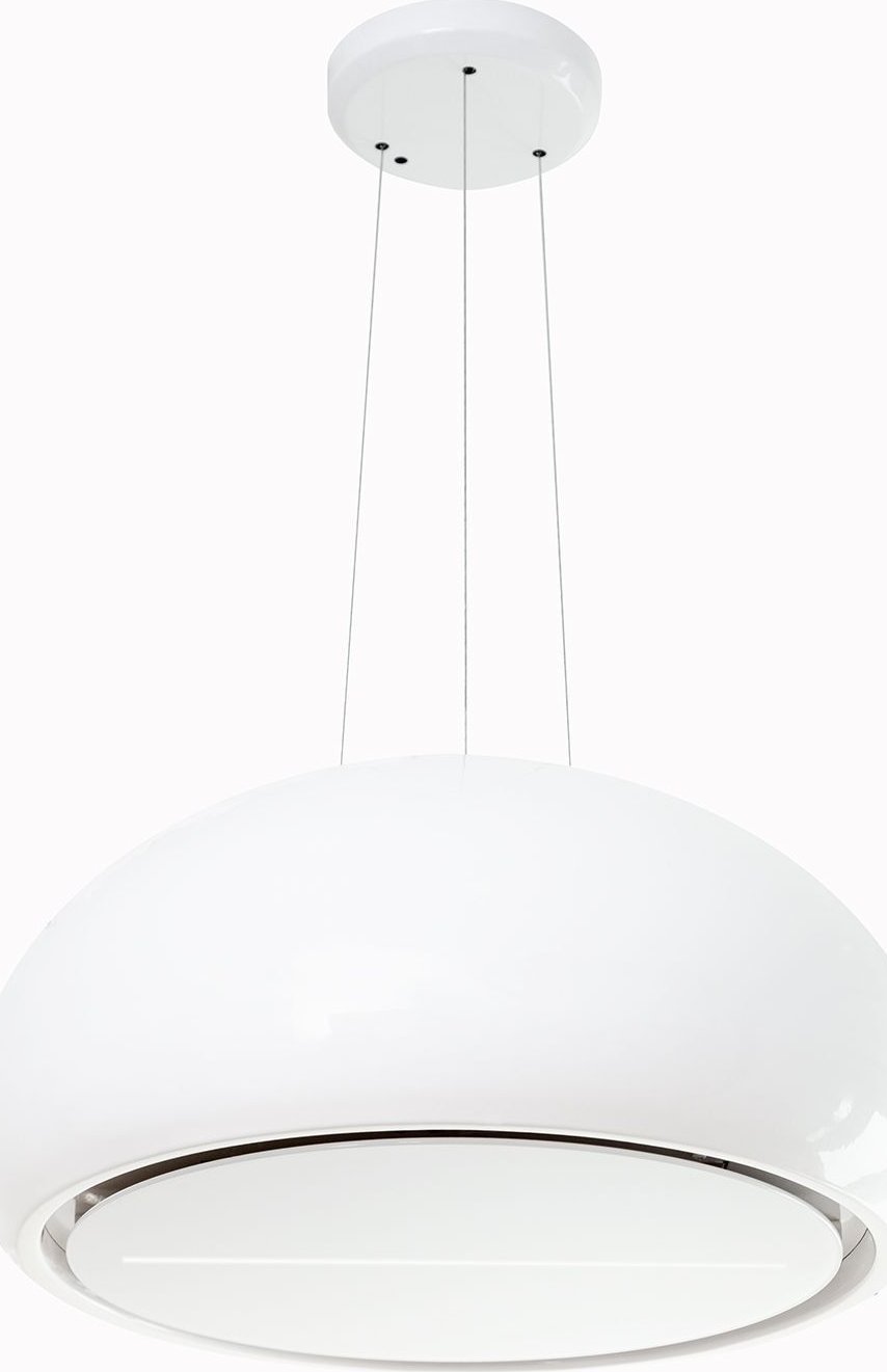 Okap Toflesz Toflesz Pearl 60 cm biały okap wyspowy na linkach 700m3/h Użyj kodu 23TOF05 i płać mniej