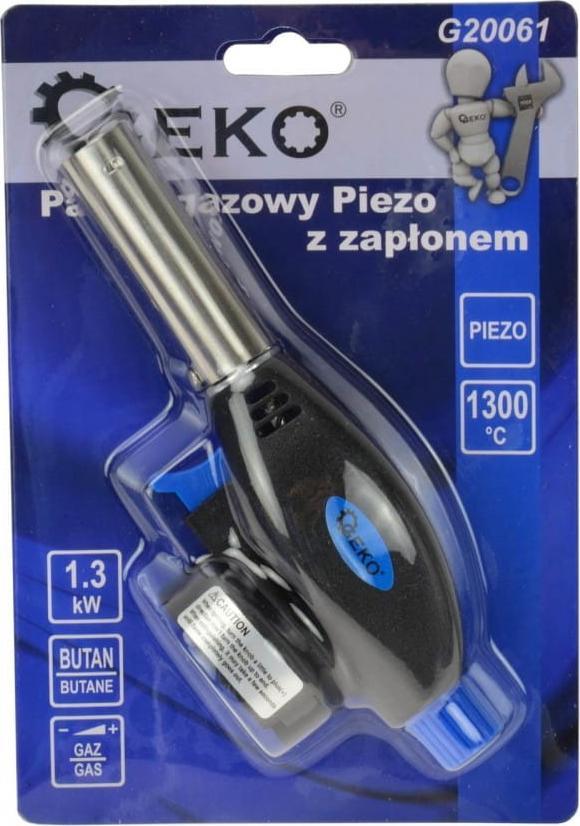 Geko PALNIK GAZOWY PIEZO Z ZAPŁONEM TYP NR 2 (10/100) G20061 GEKO