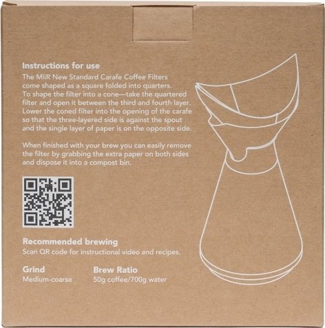 MiiR Miir - Filtry do zaparzacza New Standard Carafe 100 sztuk