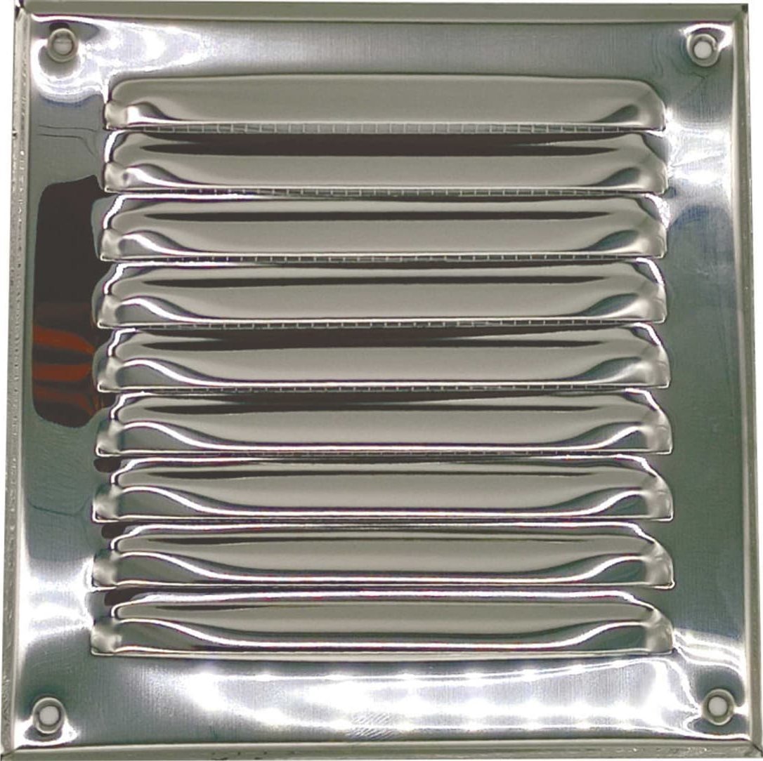 airRoxy kratka wentylacyjna nierdzewna z uchwytami 140x140