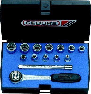 Zestaw końcówek wymiennych klucza nasadowego 1/4" 14-cz. D20 DMU-3 Gedore