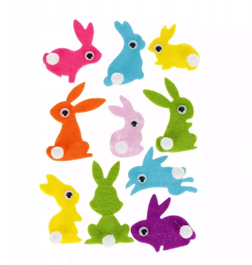 OZDOBA DEK FILC KROLIK Z 10SZT SPRZYL CF 12/144