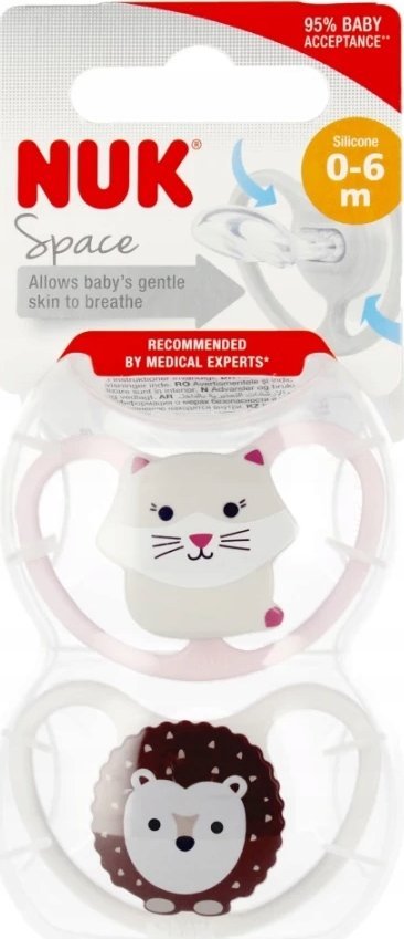 NUK SMOCZEK USP 2EL 0-6 SIL SPA R/B 10730313 1/6