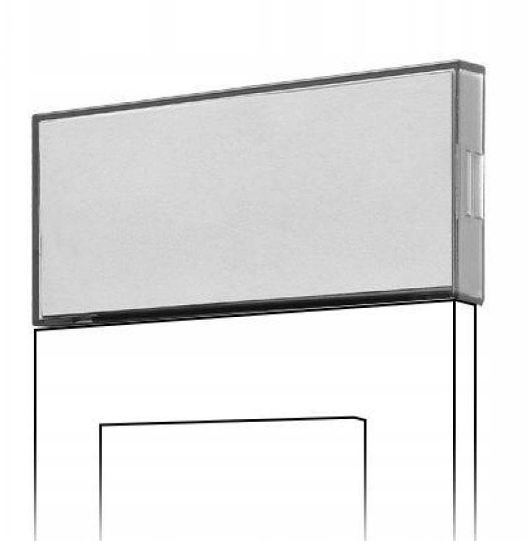 Kontakt-Simon Szyld opisowy duży przezroczysty ciemny TRLSD/06