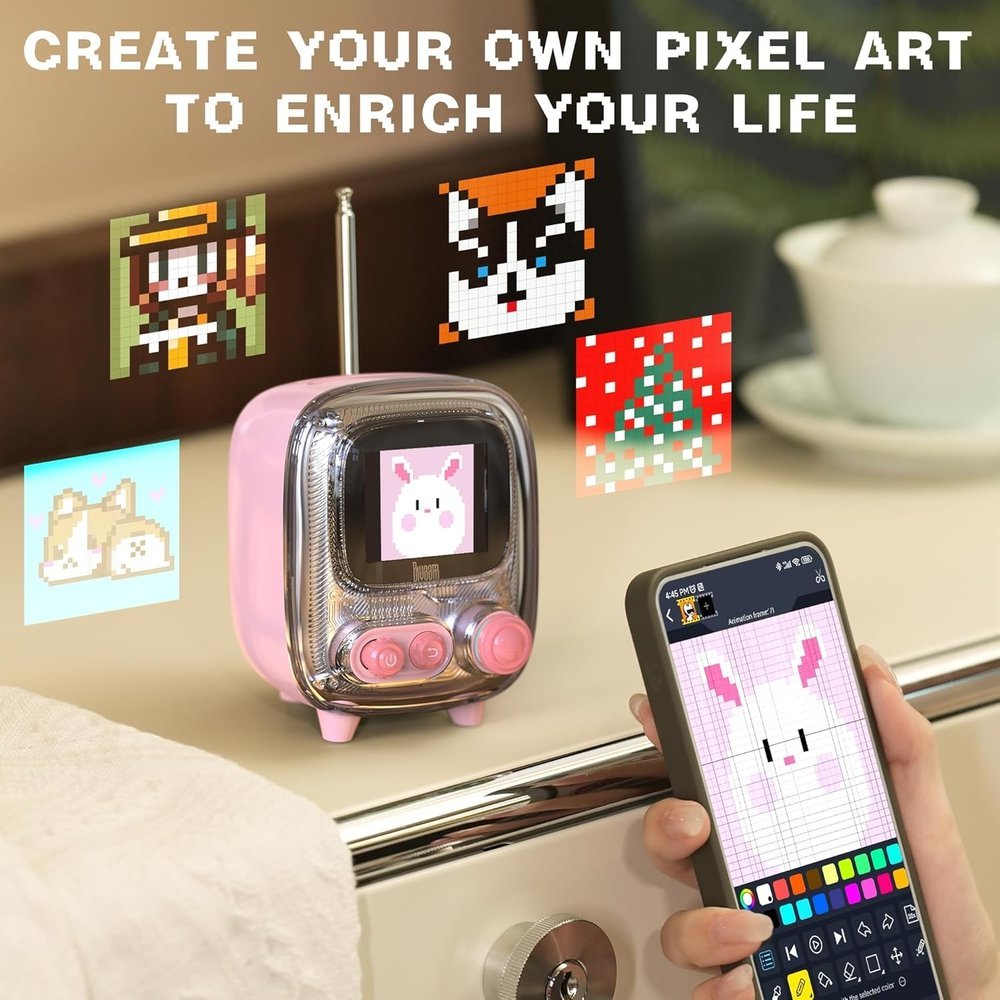 Głośnik Divoom Divoom Tivoo 2 Pink Pixel art głośnik BT