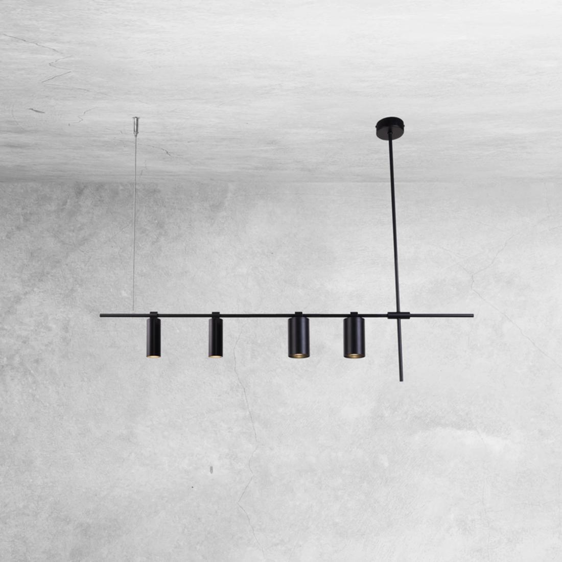 Lampa wisząca Shilo Regulowana LAMPA wisząca NAMASU 7928 Shilo metalowa OPRAWA regulowany ZWIS tuby czarne