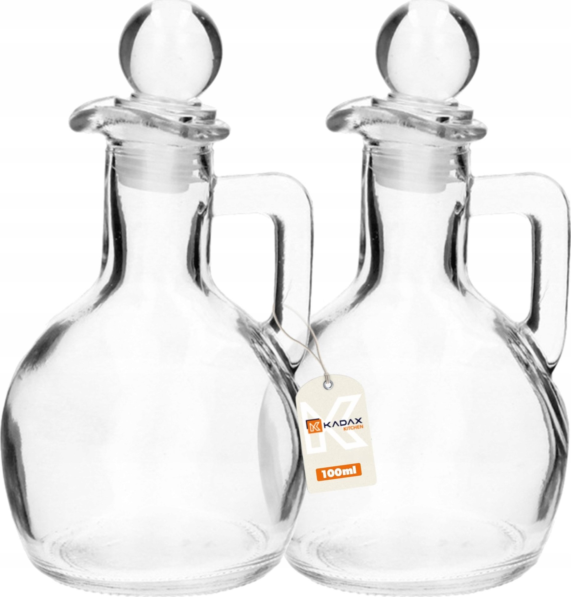 Kadax KADAX Butelka Na Oliwę Ocet 2x 100ml Szklana