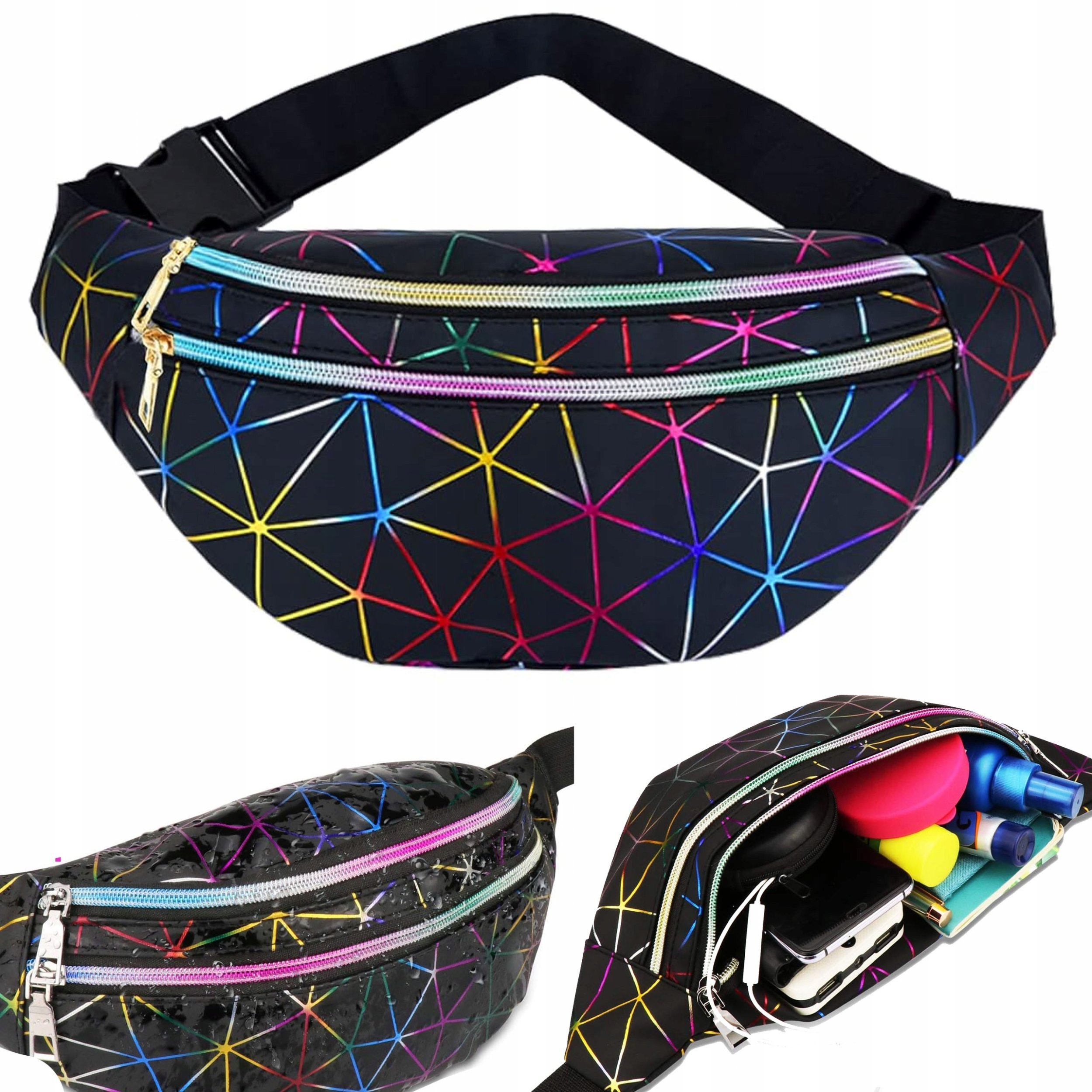 Torebka nerka regulowana RC-K-1070 czarna