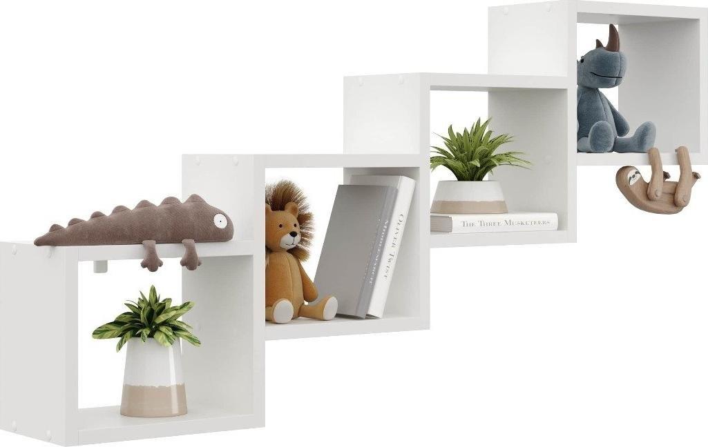 KROKUS Półka ALESIA 3 biała