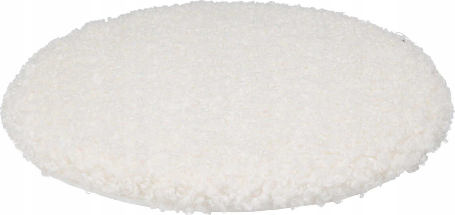 Home Styling Collection Poduszka na krzesło okrągła TEDDY boucle, Ø 35 cm