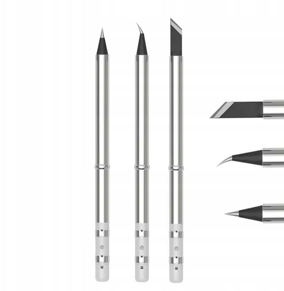 ZESTAW 3 PRECYZYJNYCH GROTÓW T65 DO LUTOWNICY T65-BC2 K I IS WBUDOWANA GRZ