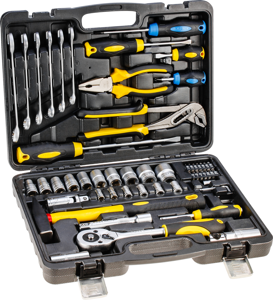 Zestaw narzędzi Topex 56 el. (38D224)