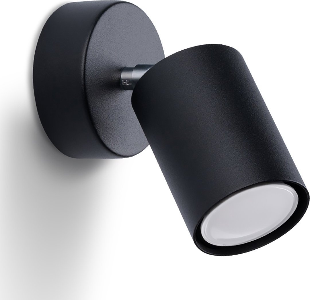 Lampa sufitowa Sollux Sollux Lemmi SL.1126 plafon oprawa sufitowa 1x40W LED GU10 IP20 czarny