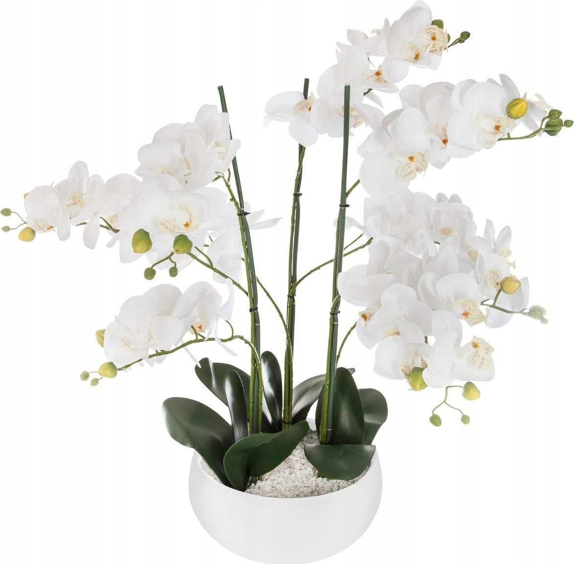 Atmosphera Sztuczna roślina ORCHIDEE, biała doniczka, 65 cm