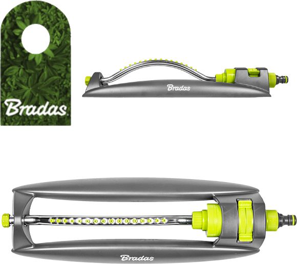 Bradas Kompaktowy zraszacz wahadłowy aluminiowe ramię 16 dysz LIME LINE LE-6302 Bradas 2198