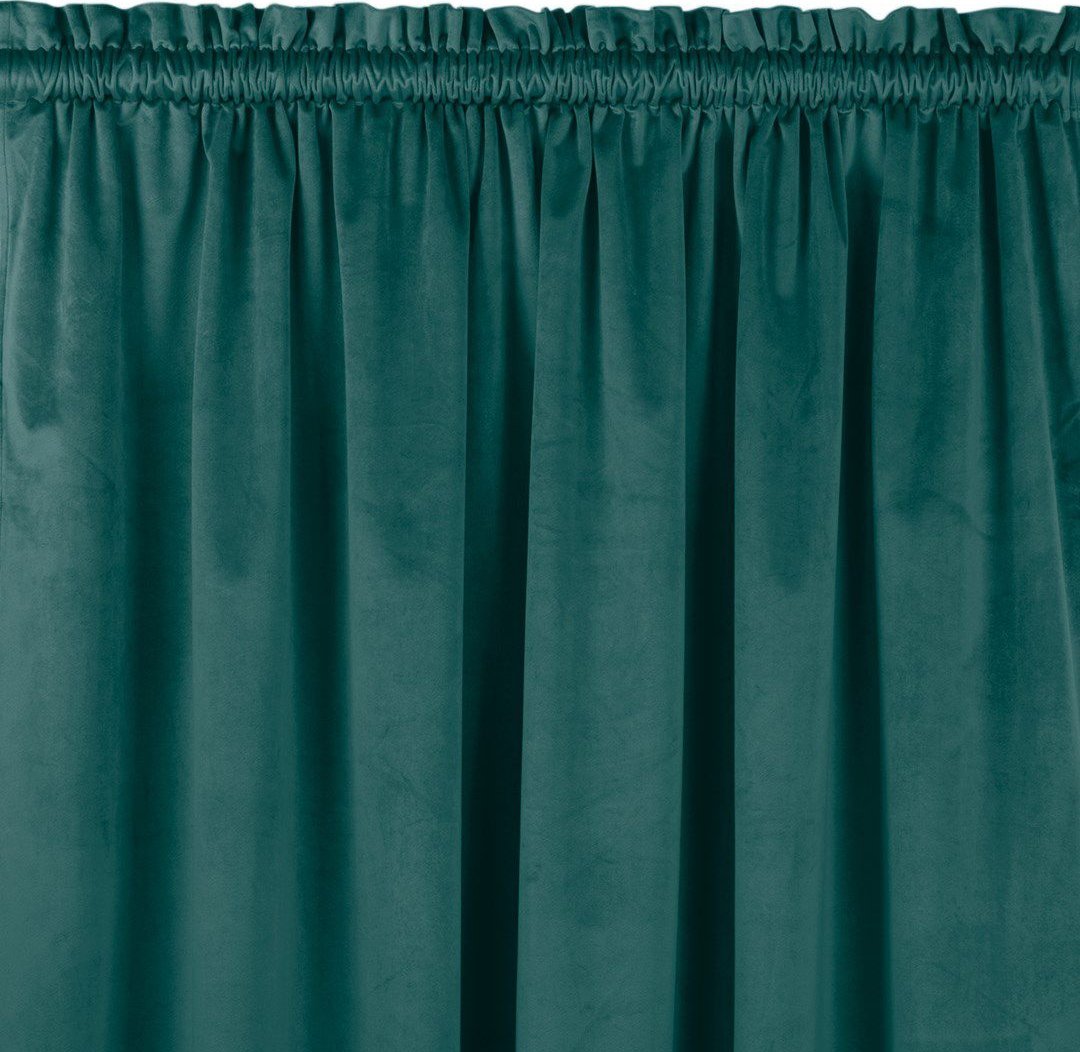 Homede Homede Zasłona VILA velvetowa z tunelem 265x270 morska wzór 2