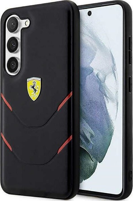 Ferrari Ferrari Hot Stamp Lines - Etui Samsung Galaxy S23 (czarny)