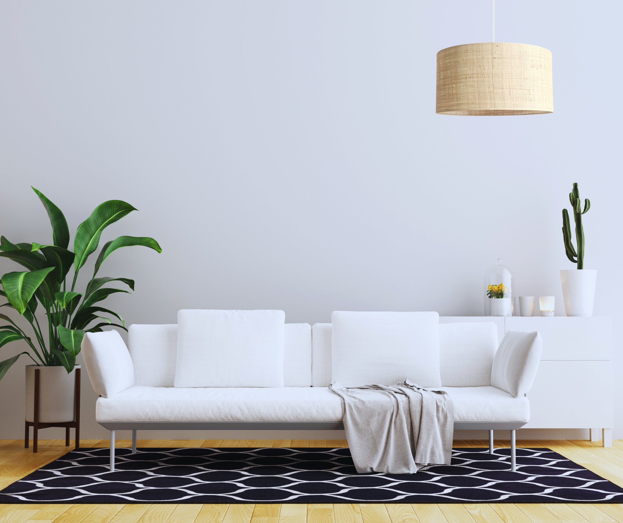 Lampa wisząca Solar Lampa wisząca zwis pojedynczy biały rattan fi 40cm