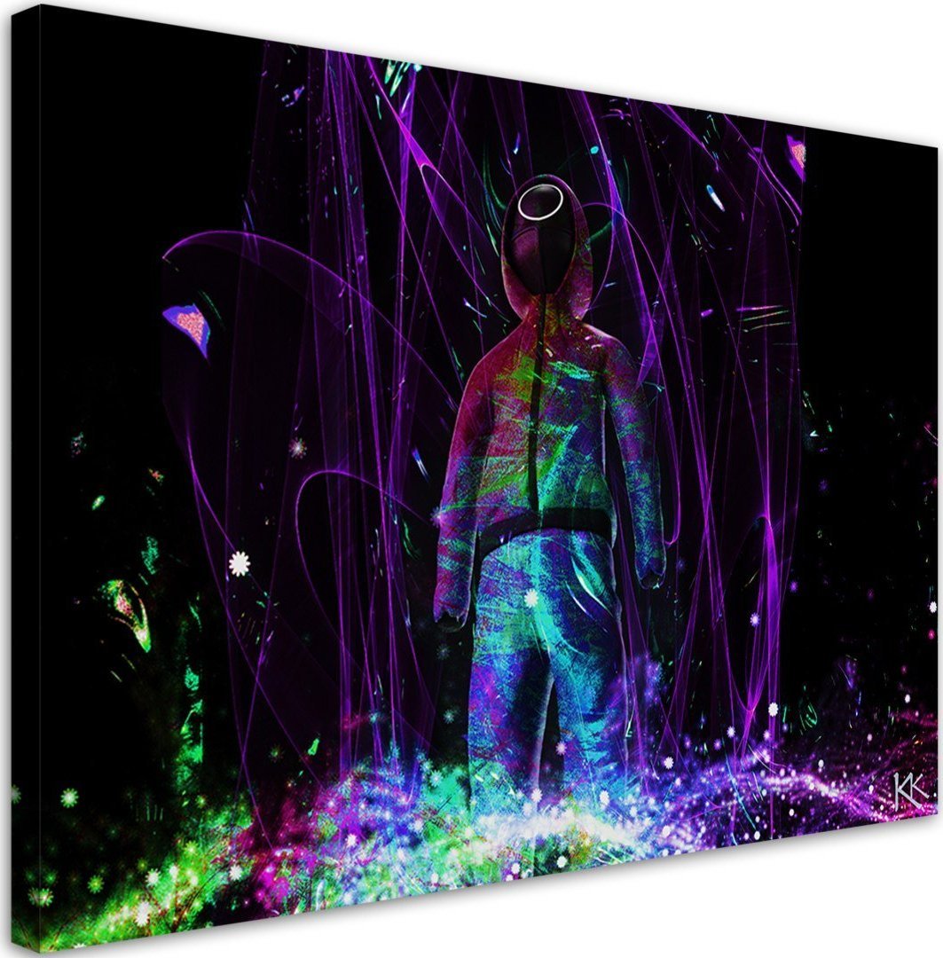 Feeby Obraz na płótnie, Neon gracz - 120x80