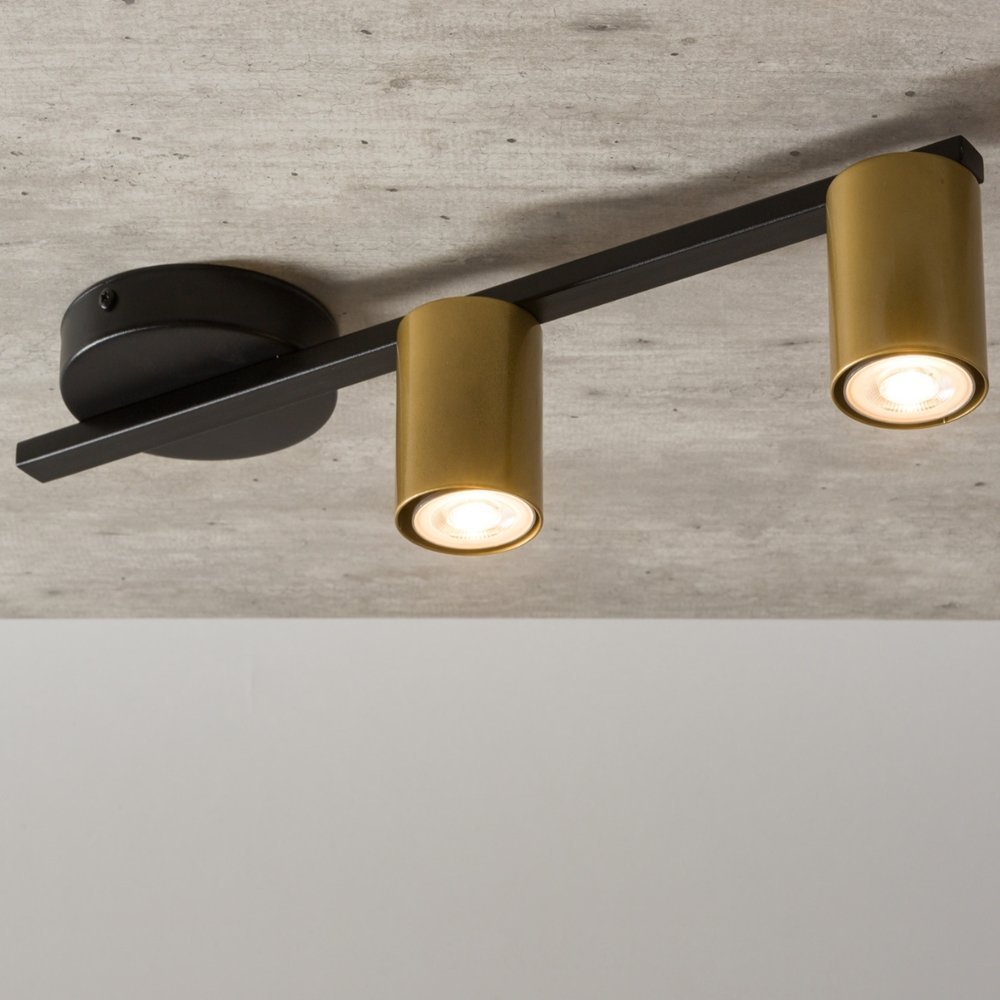 Lampa sufitowa Sigma Nowoczesna lampa sufitowa Sky nad łóżko czarna złota