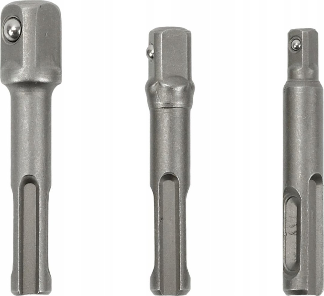 Geko Zestaw adapterów SDS PLUS do nasadek 3el. (100)