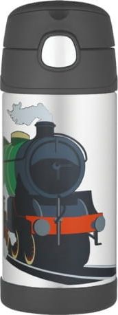 Thermos Termos dla dzieci TH-120018 Lokomotywa 0.35 l Srebrno-czarny