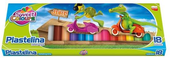 KOMA-PLAST Plastelina 18 kolorĂłw Sweet Colours