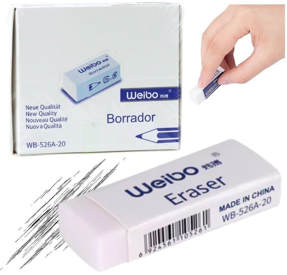 Gumka do mazania biała 6cm (20szt)