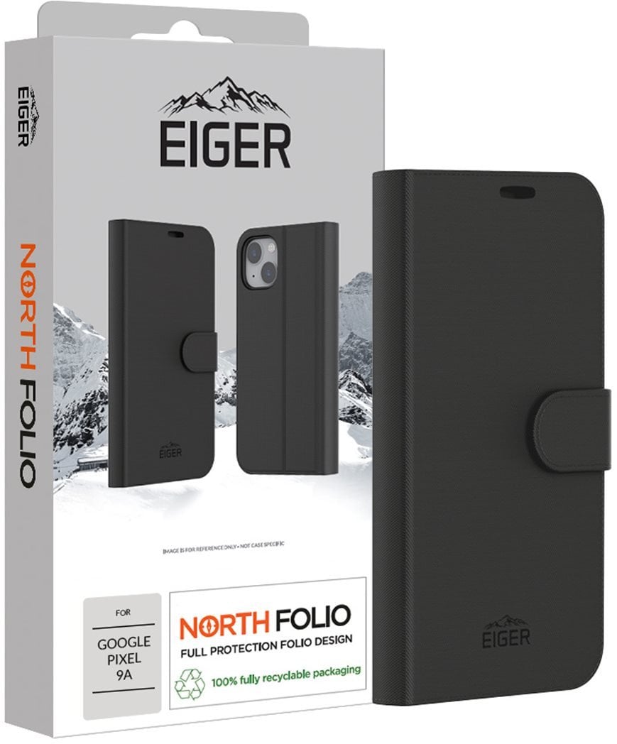 Eiger North Folio Case Google Pixel 9a schwarz