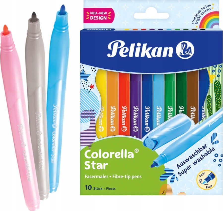 Pelikan Pelikan Fasermaler Colorella Star C302 10 ST sortiert Faltschachtel