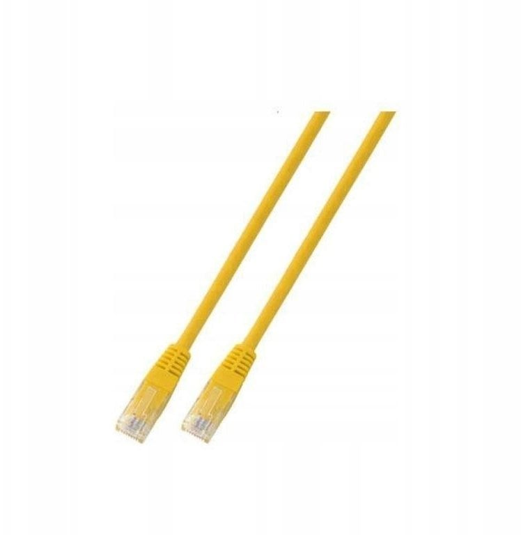 Kabel krosowy patchcord securityNET UTP kat.5e żółty 0,25m PVC PC-5EUTPPVC-YE0.25
