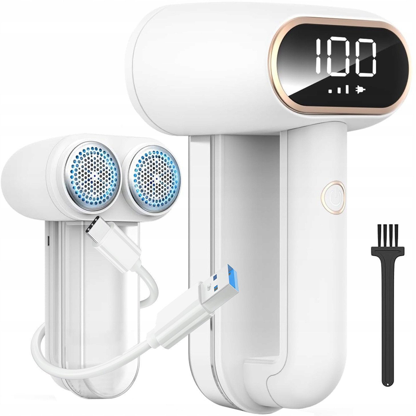 Golarka do ubrań podwójne ostrza z wyświetlaczem LTC