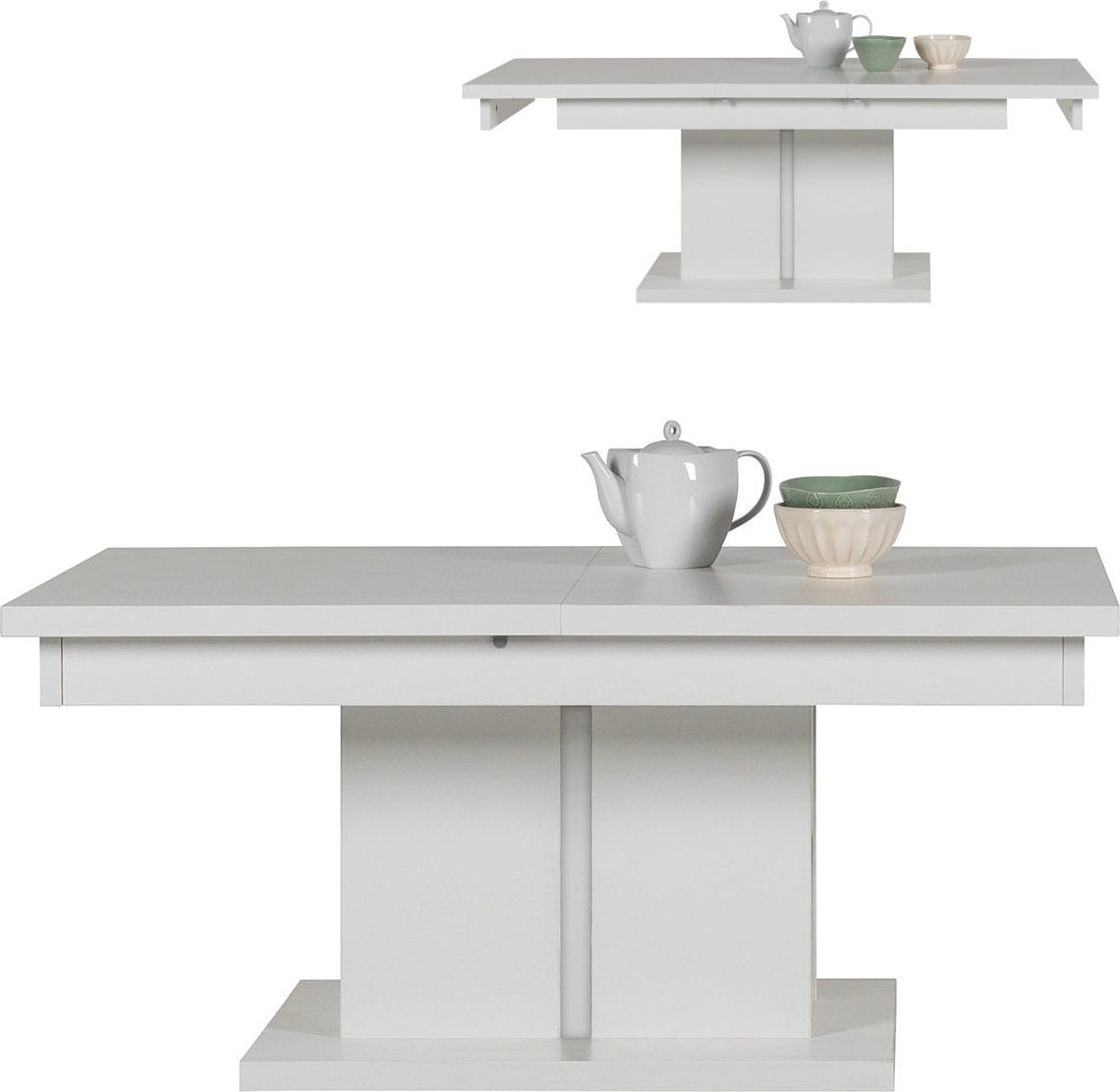 BogFran Ława rozkładana biała Stolik kawowy IRMA LA01