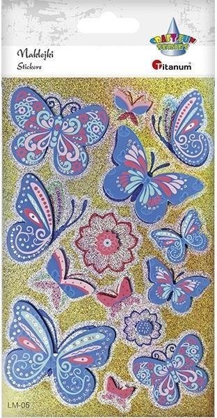 Titanum Naklejki foliowo-papierowe 3D motyle 14szt.