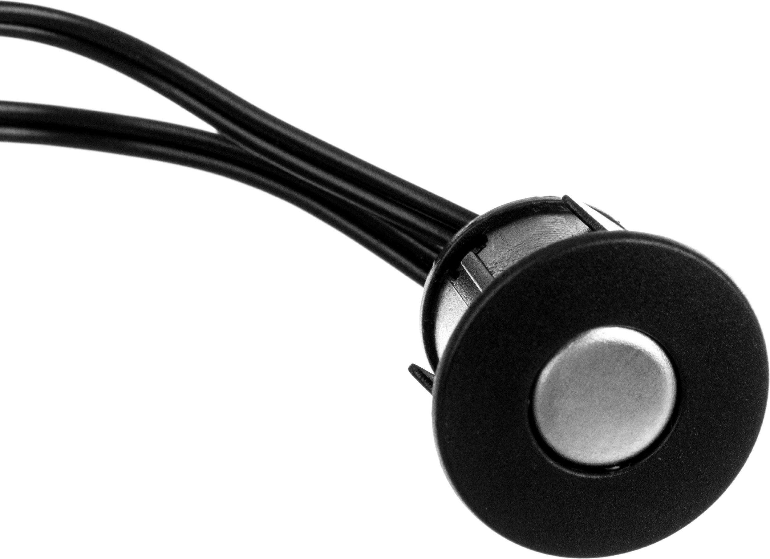 GTV Włącznik dotykowy ściemnialny 12V 24W czarny fi 22x16mm na otwór fi18 (AE-WDSC-10DIM)