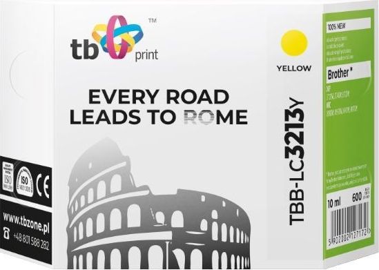 Tusz TB Print Tusz do Brother DCP-J722DW Yellow TBB-LC3213Y 100% nowy -TBB-LC3213Y