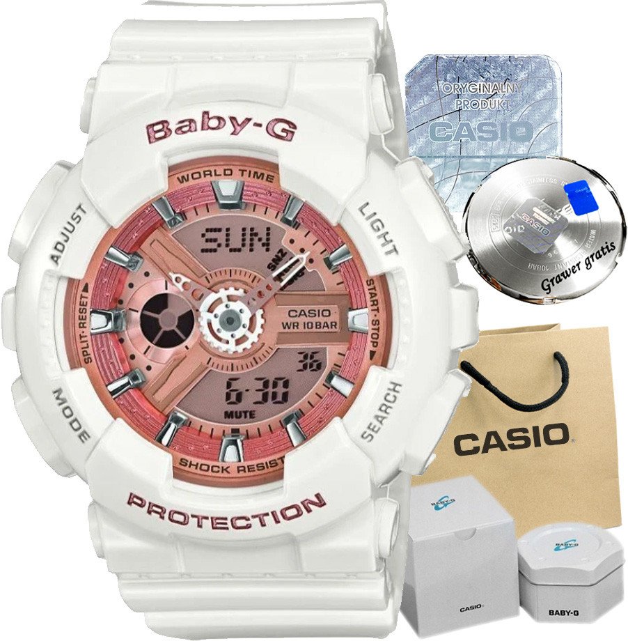 Zegarek dziecięcy Casio BABY-G OLIVIA 10 BAR z GRAWEREM