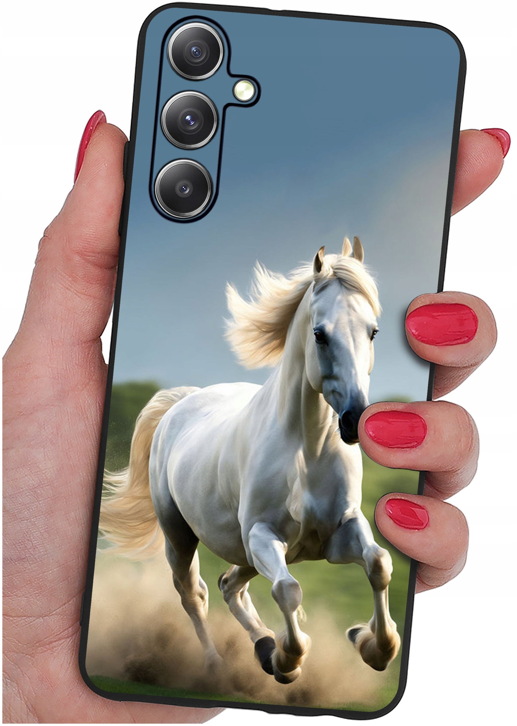 ETUI do Samsung Galaxy S23 FE WZORY |SILIKONOWE MATT CASE + SZKŁO 9H