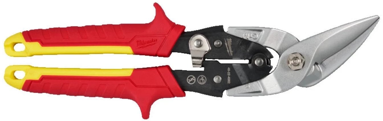 Milwaukee straight cutting curved tin snips
