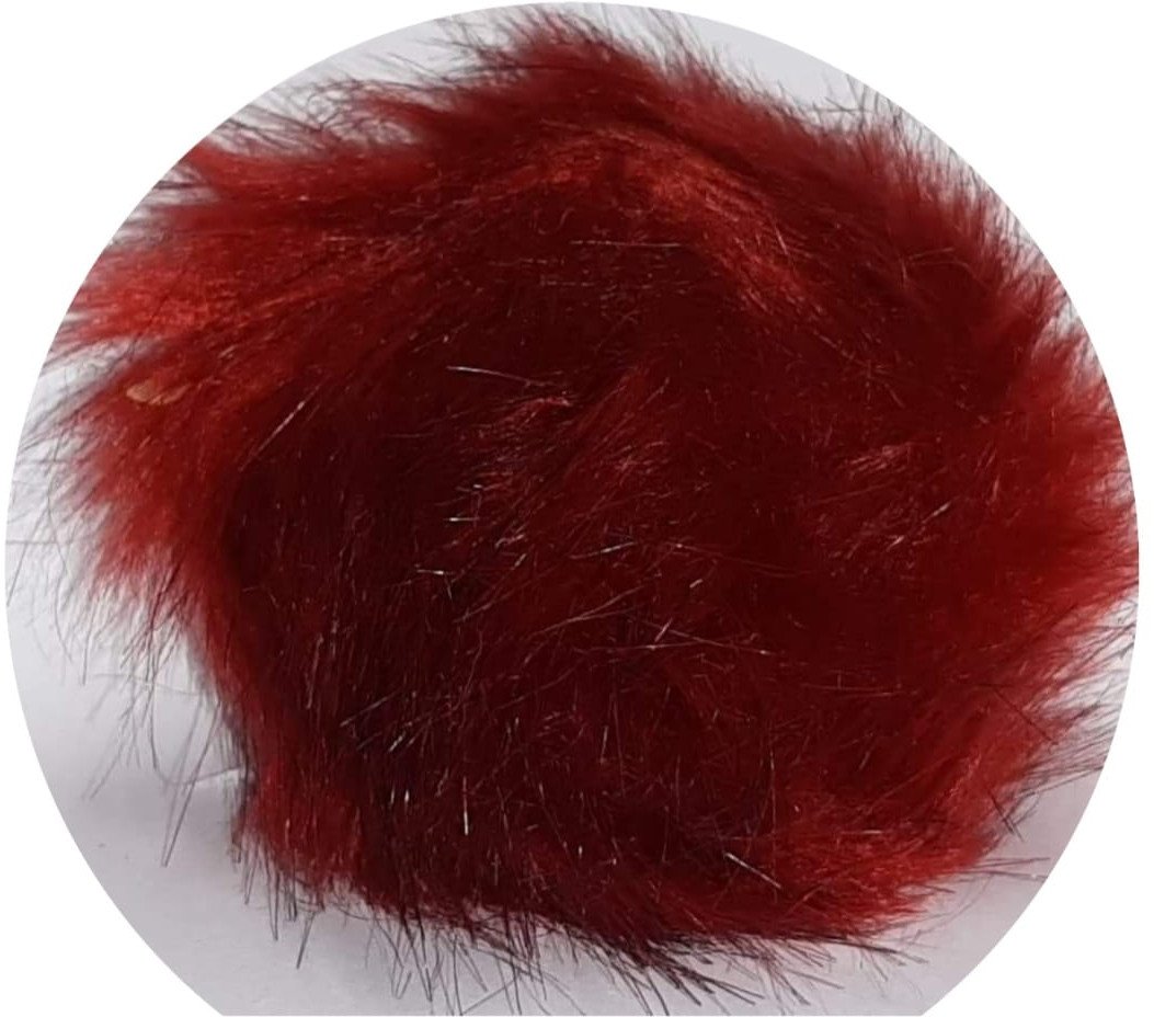 Pompon futerkowy C1 do czapki ( bordo )