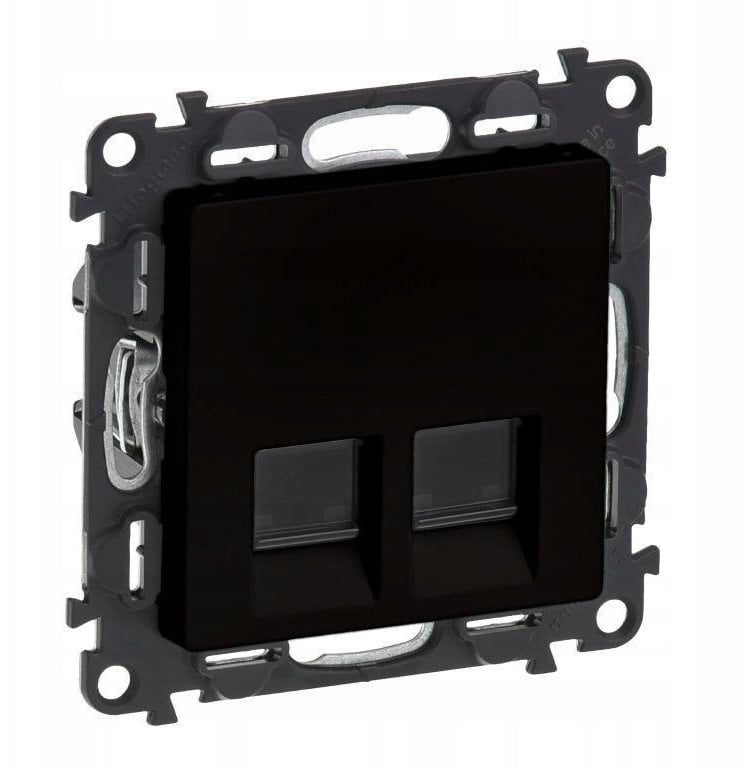 VALENA LIFE gniazdo 2 x RJ45 kat. 5e utp czarne 756361