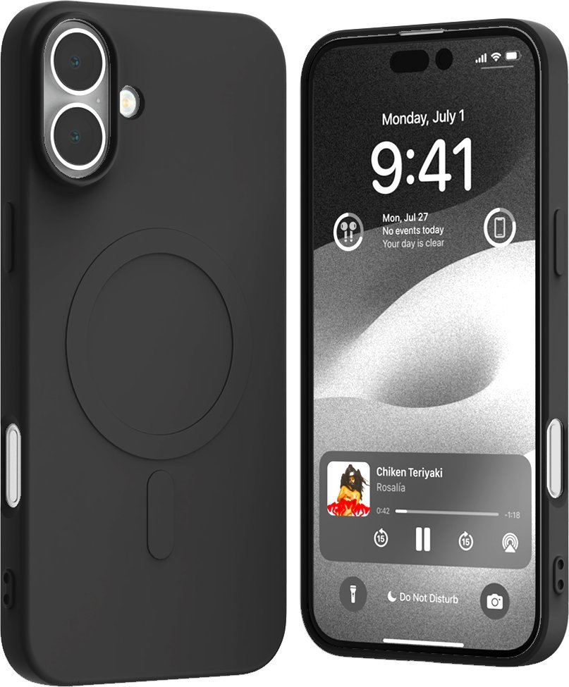 Mercury Mercury MagSafe Semi-Silicone iPhone 16 Plus 6,7" czarny/black