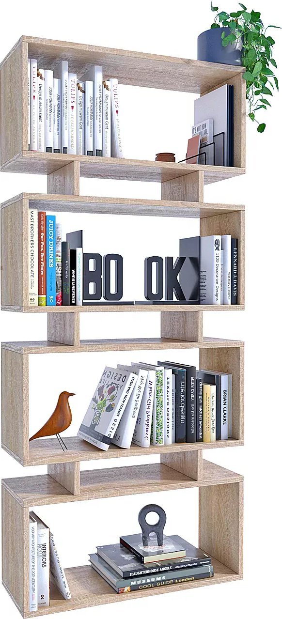 Elior Nowoczesny regał dąb sonoma - Falun