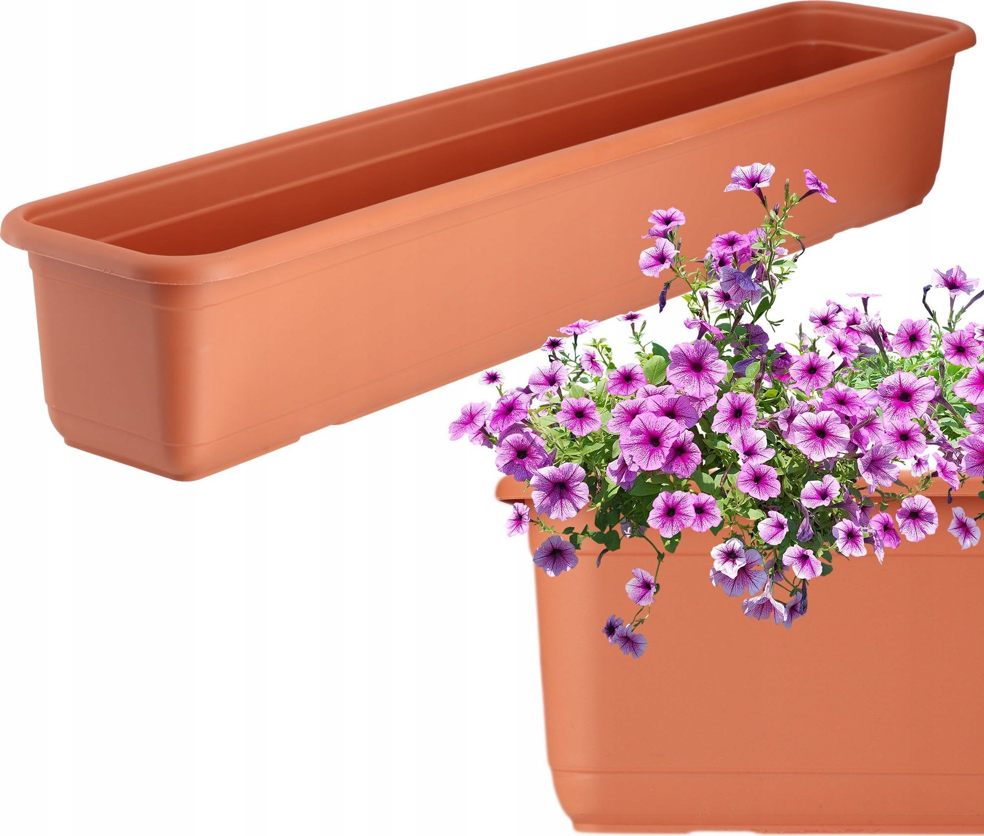 Kadax KADAX Doniczka Skrzynka Balkonowa 80cm Terakota
