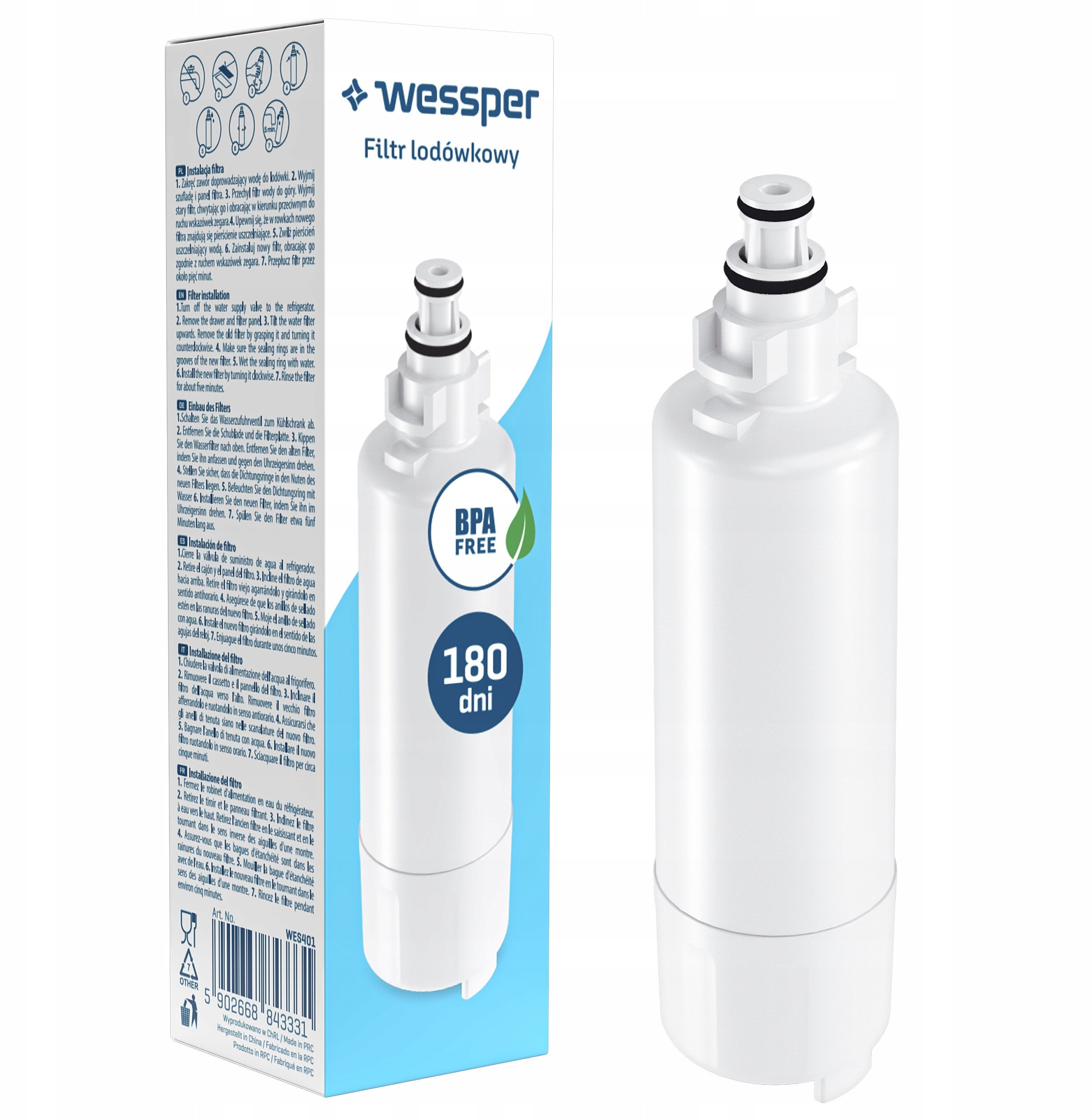 Filtr wody do lodówek Panasonic (WES401)