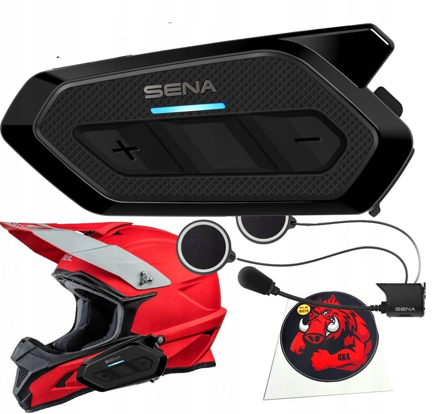 SENA mesh handsfree headset Spider RT1, dosah 2 km