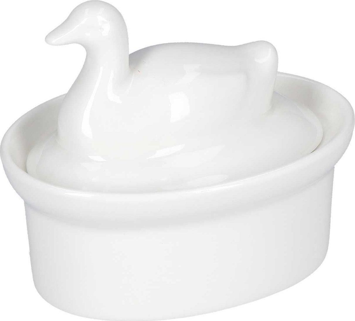 La Porcellana Bianca Naczynie do zapiekania kaczka 10x7 cm