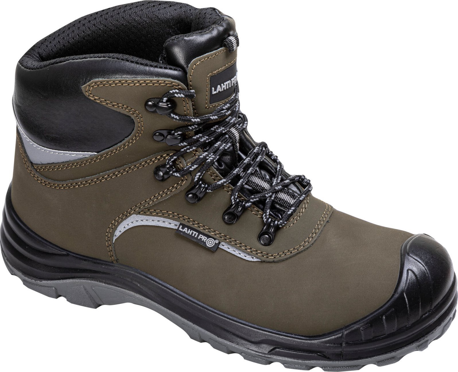 Lahti Pro Trzewiki nubukowe ziel.-czar., s3 src, "42", ce, lahti